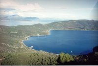 the blue Gialtra Bay